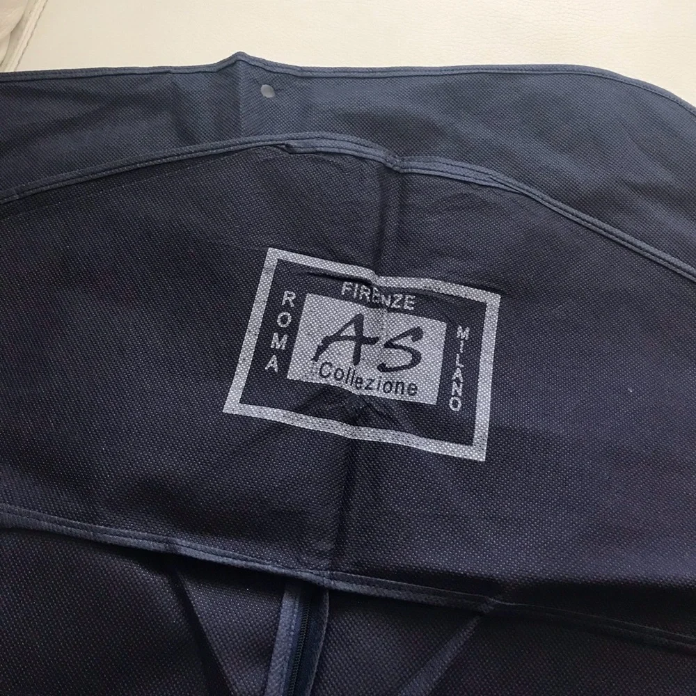 Authentic AS collezione Roma Milano dark blue canvas Garment Bag 40”